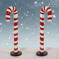 Pair of Candy Canes 4 ft High