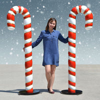 Pair of Candy Canes 6 ft High