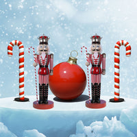 Nutcracker Candy Cane Scene - 6 1/2 Feet Tall
