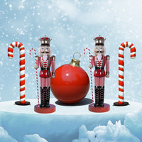 Nutcracker Candy Cane Scene - 6.5 Feet Tall