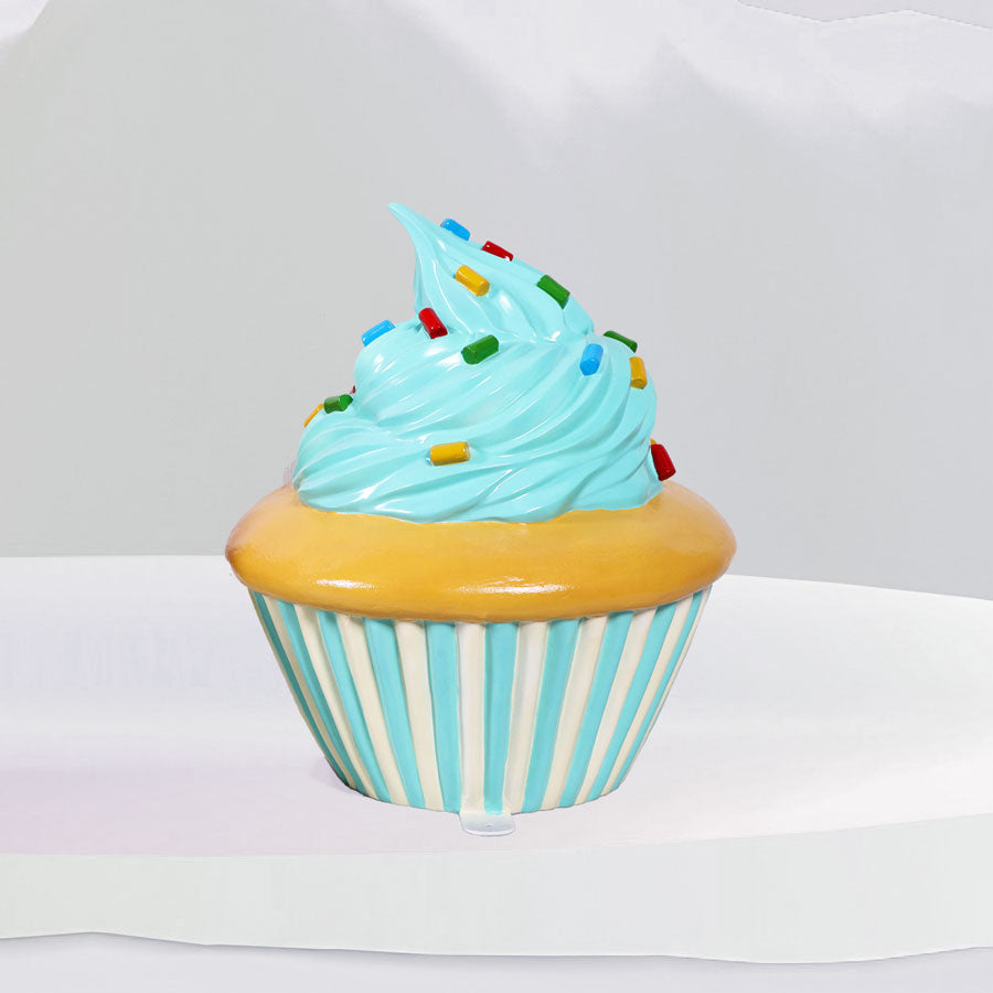 Cupcake Turquoise Cream 24in. High