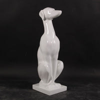 Greyhound Statue Gelcoat White 35in H