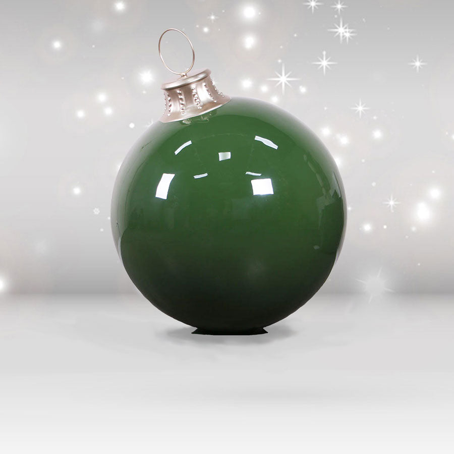 High Gloss Green Christmas Ball with Stand - 57 inches high