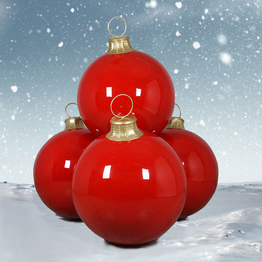 Christmas 4 Ball Tower with stand - 85 inches high