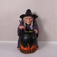 Witch with Cauldron 48 ins high