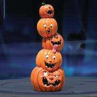 6ft Crazy Pumpkin Stack - Life-Size Fiberglass Halloween Decor