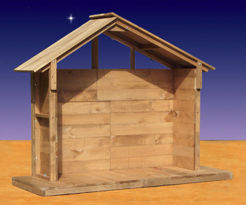 Large Nativity Stable 55in. high