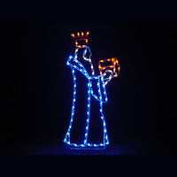 Nativity C7 LED Light Display - 6 ft King with Chest