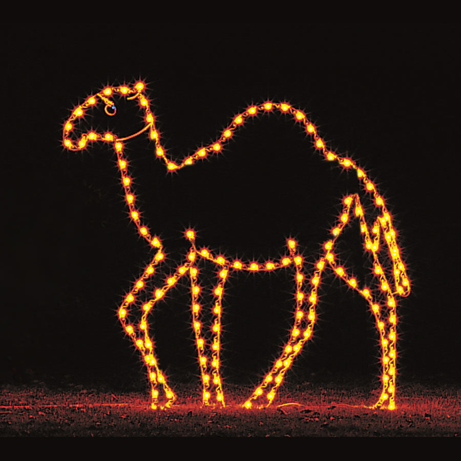 Nativity C7 LED Light Display - 7 ft Standing Camel