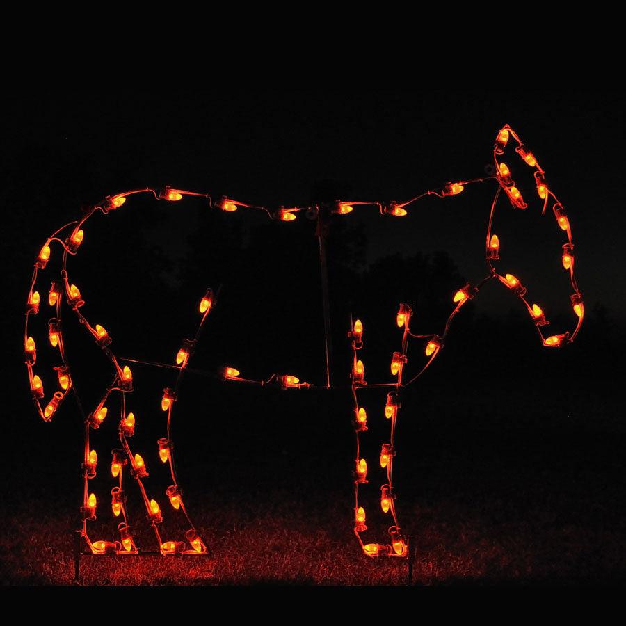 Holiday Lights LED Donkey Light Display - 5.3' W – Christmas Night Inc