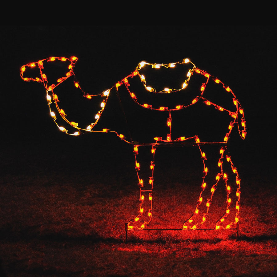 Standing Camel Light Display C7 LED 7 ft. high