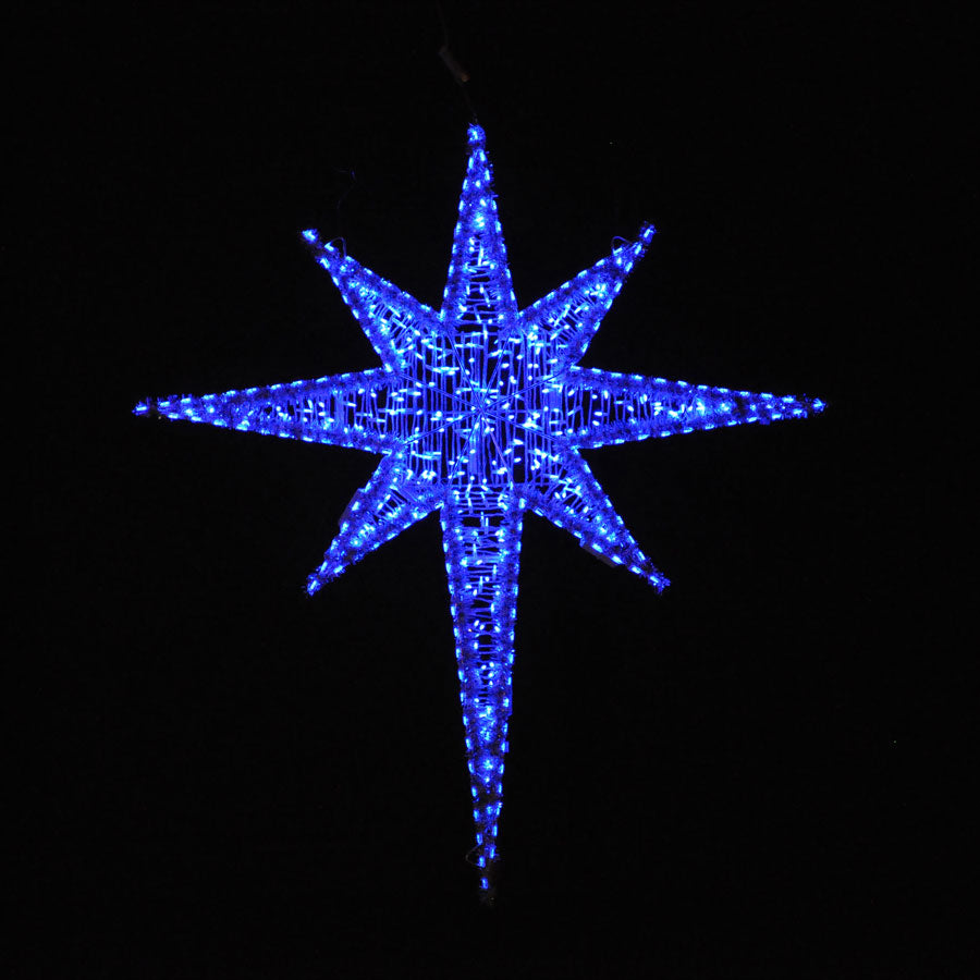 Giant Star M6 LED Light Display 6 ft H Blue