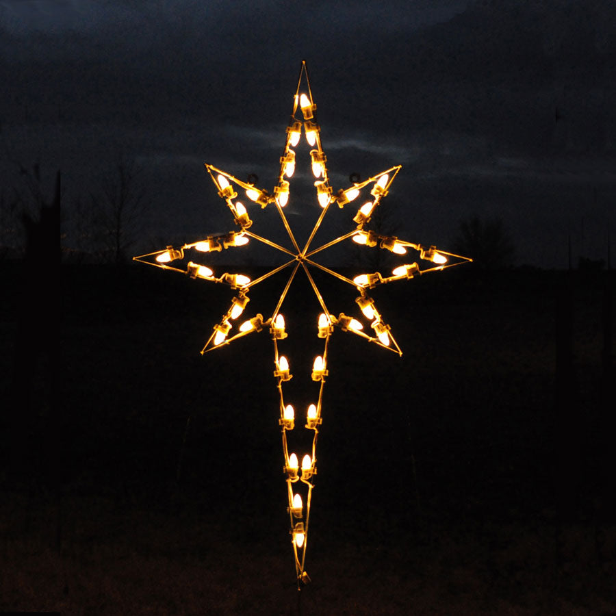 Star of Bethlehem Warm C7 LED Light Display 57 inch Height