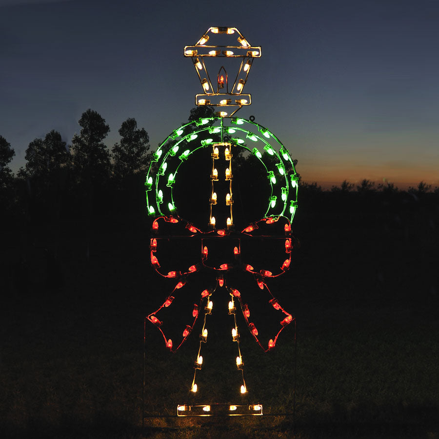 Christmas Lamppost C7 LED LD 7.7 ft. H