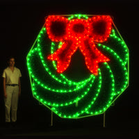 Commercial Wreath C7 LED LD 8 ft. H