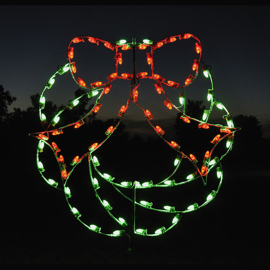 Christmas Wreath C7 LED LD 4 ft. H