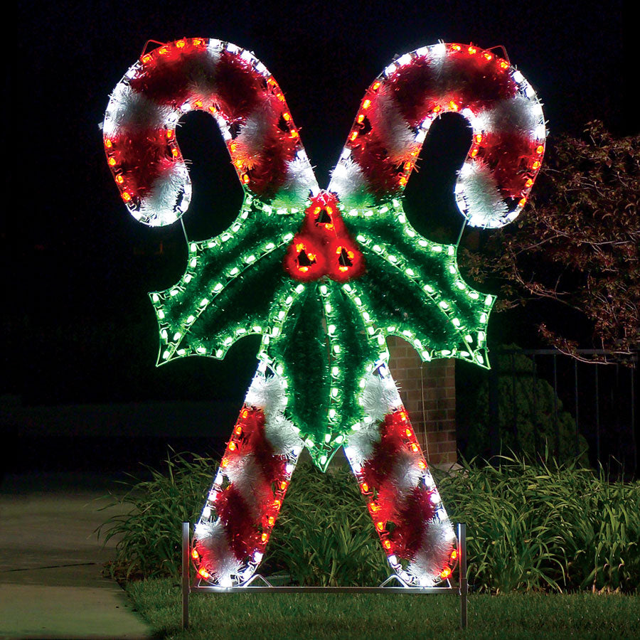 Garland Candy Canes C7 LED LD 8 ft. H