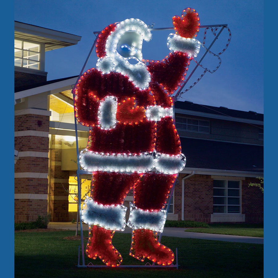 Animated Garland Santa C7 LED LD 17 ft. high
