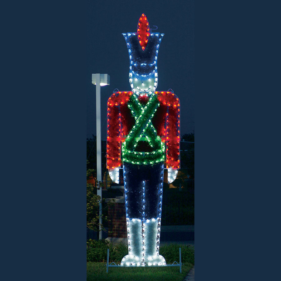Garland Toy Soldier C7 LED Light Display 16 ft. H