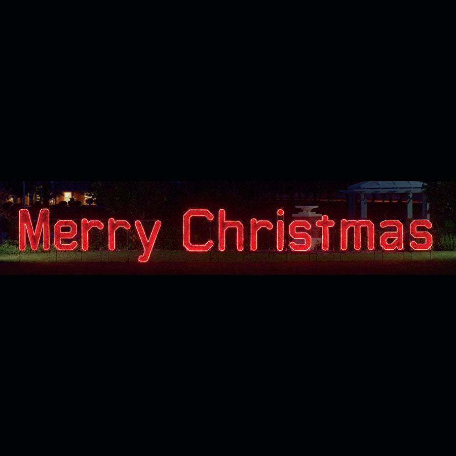 Merry Christmas Ropelight LED Light Display 40 ft. W