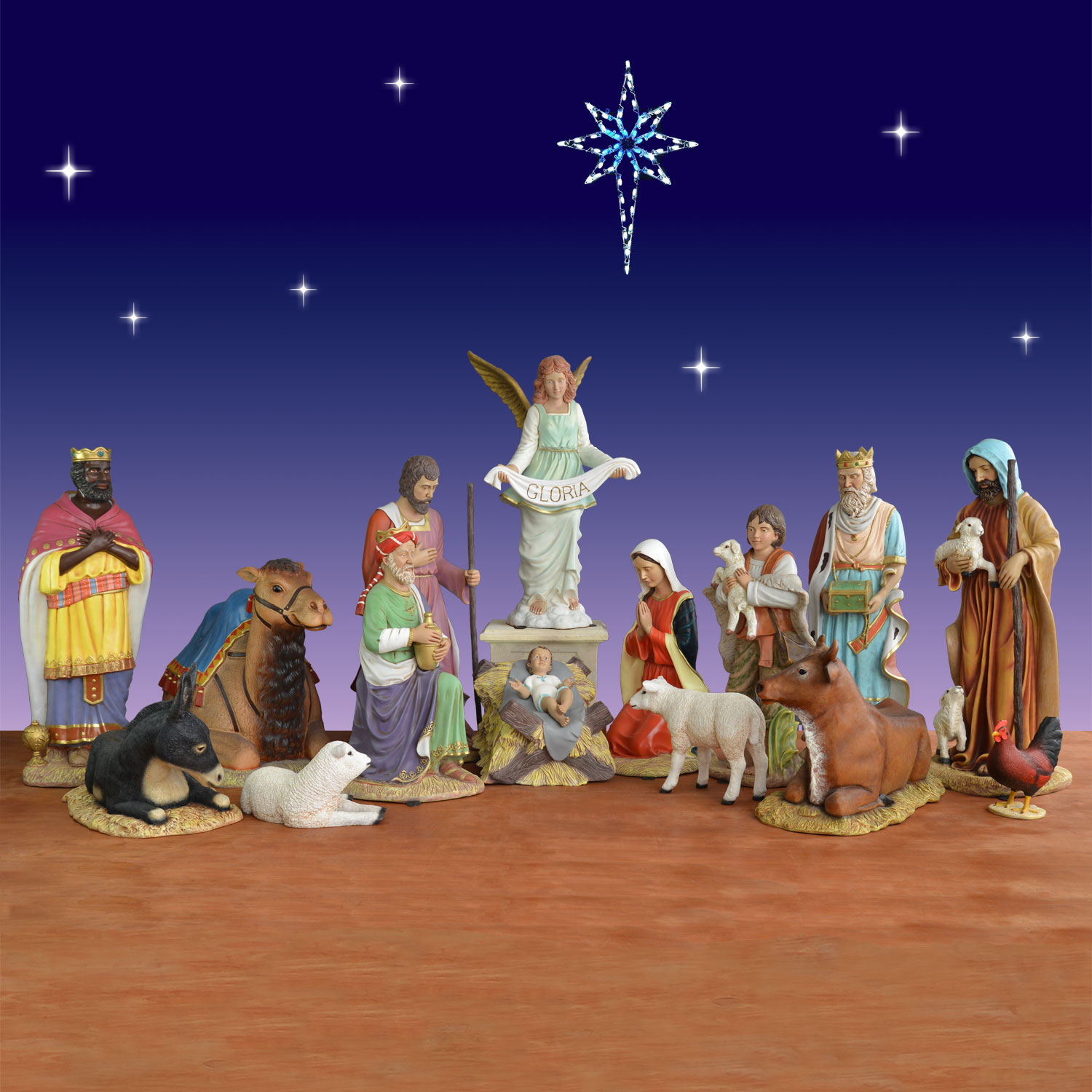 Nativity Scenes and Decor  ChristmasNightInc.com
