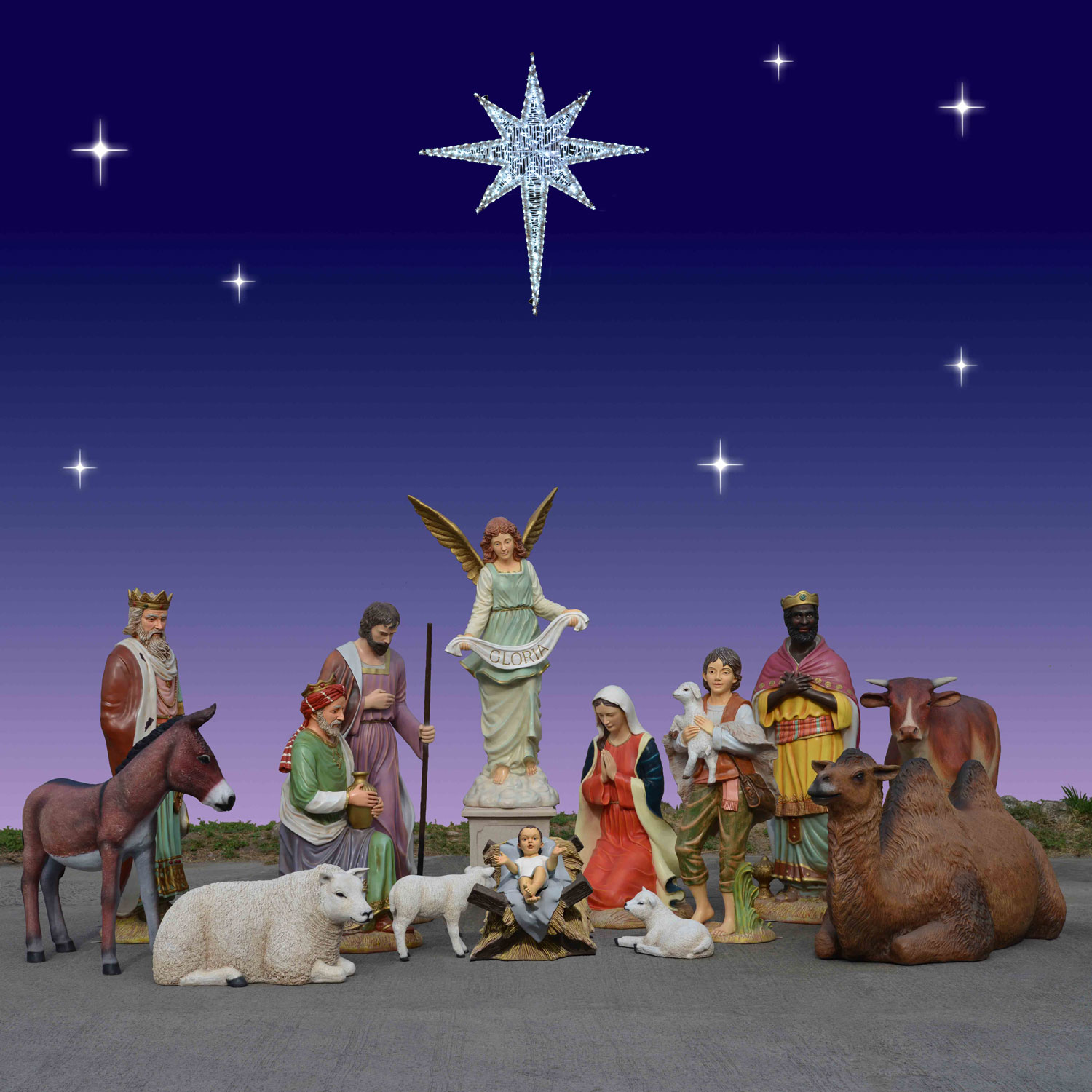 Life Size Lighted Outdoor Nativity Sets - www.inf-inet.com