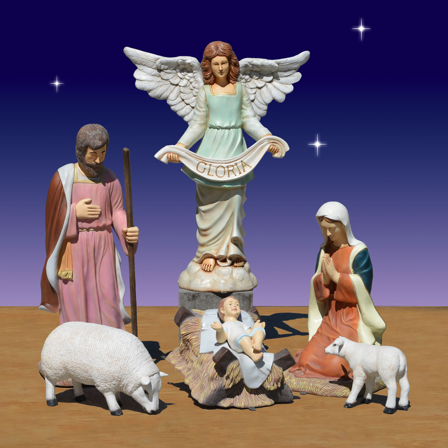 shepherd angel nativity