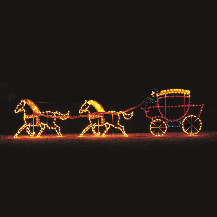 Details more than 81 christmas horse and carriage decoration latest ...