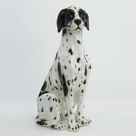 Ceramiche Boxer Italy Pointer Dog Statue - H 30in