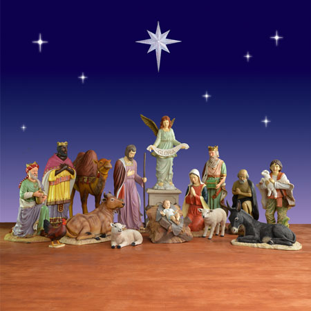 Life-Size 15-Piece Nativity Set - ChristmasNightInc.com