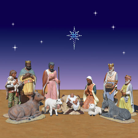 Life Size Black Nativity