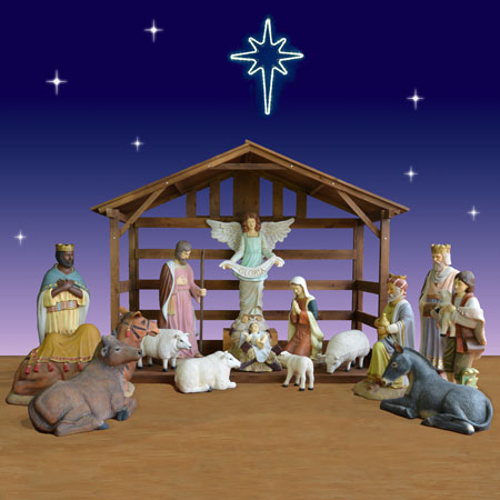 Outdoor Nativity Sets for Christmas Displays