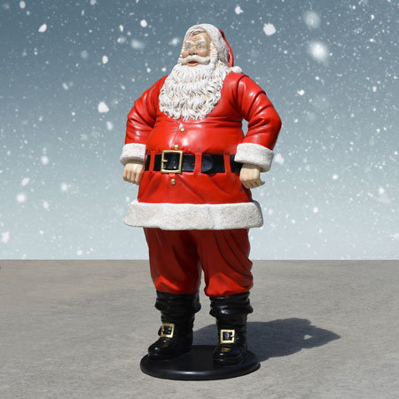 Life Size Santa Clause Figures For Christmas Decor