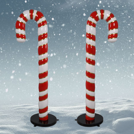 Candy Cane Pair, 6 Ft - Christmas Night Inc.