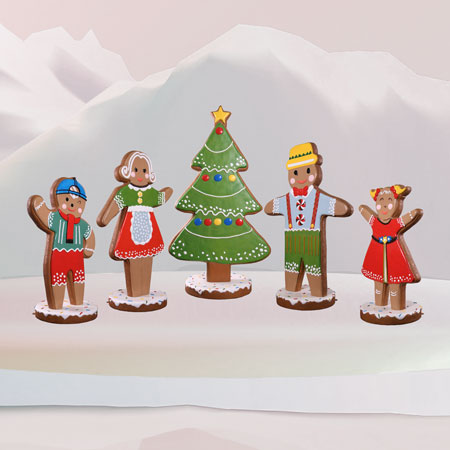 Outdoor Gingerbread figures