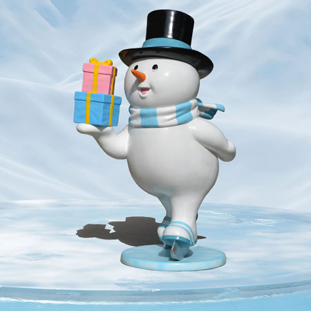 Skating Snowman