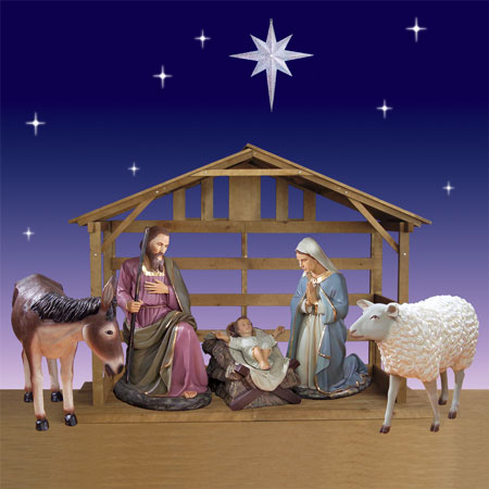 Outdoor Nativity sets, set, scenes, scene, indoor, lighted