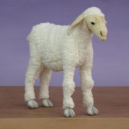 large stuffed sheep toy
