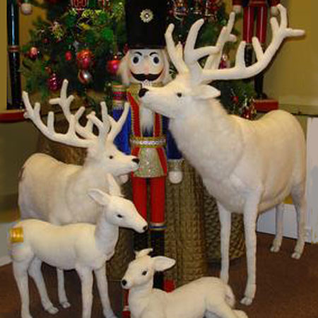 large plush reindeer