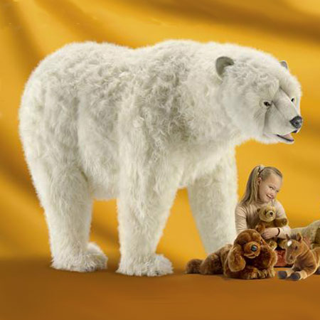 large stuffed polar bear