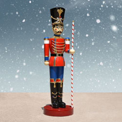 6.5-ft. Pair of Toy Soldiers with Striped Batons